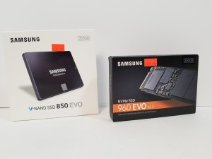 250GB SSD.  SATA $126.  NVME $169