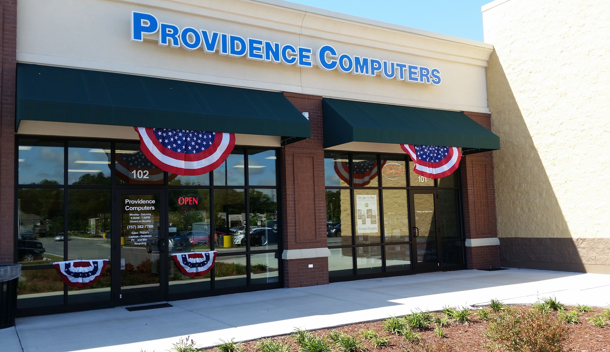 Providence Computers Chesapeake VA Store Front